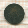 3 пфеннига. Саксен-Ваймар-Эйзенах 1792г