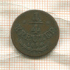 1/4 крейцера. Австрия 1816г