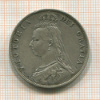 1/2 кроны. Великобритания 1887г