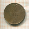 5 эре. Норвегия 1938г