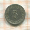 5 пфеннигов. Германия 1890г