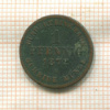 1 пфенниг. Мекленбург-Шверин 1872г