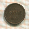 5 пенни 1865г