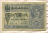 5 марок. Германия 1917г