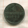 4 пфеннинга. Пруссия 1868г