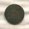1 пфеннинг. Брауншвейг-Вольфенбюттель (деформация) 1816г