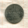 1 грош. Саксония 1842г