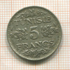 5 франков. Тунис