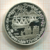 3 рубля. 250 лет открытия Русской Америки. ПРУФ 1990г