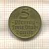 5 пфеннигов. Данциг 1932г
