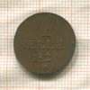 1 геллер. Франкфурт 1820г