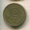 2 франка. Франция 1936г