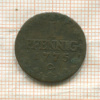 1 пфенниг. Саксония 1775г