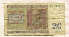 20 франков. Бельгия 1950г