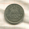 6 пенсов. Великобритания 1944г