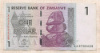 1 доллар. Зимбабве 2007г