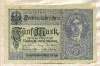 5 марок. Германия 1917г