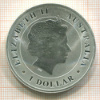 1 доллар. Австралия 2014г