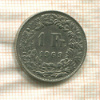 1 франк. Швейцария 1969г