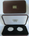 Набор юбилейных монет к 100-летию Олимийского движения. 100 франков. Франция. 2 штуки. ПРУФ
Серебро 925 пр. Вес каждой 33,63 гр. В оригинальном футляре с сертификатами 1994г