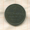 1 пфеннинг. Пруссия 1872г