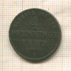 4 пфеннинга. Пруссия (деформация) 1865г