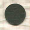 3 пфеннинга. Пруссия 1853г