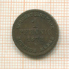 1 пфенниг. Мекленбург-Шверин 1872г