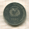 1 песо. Доминикана 1988г