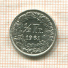 1/2 франка. Швейцария 1961г