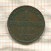 4 пфеннинга. Пруссия 1868г