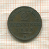 2 пфеннинга. Пруссия 1868г