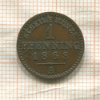 1 пфеннинг. Пруссия 1868г