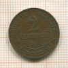 2 сантима. Франция 1911г