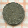 6 пенсов. Великобритания 1906г