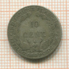 10 сантимов. Французский Индокитай 1922г