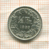 1/2 франка. Швейцария 1957г