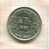 1/2 франка. Швейцария 1960г