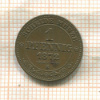 1 пфенниг. Саксония 1872г
