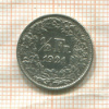 1/2 франка. Швейцария 1921г