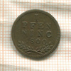 1 пфеннинг. Зальцбург 1800г