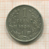 1 франк. Бельгия 1909г