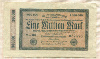 1000000 марок. Германия 1923г