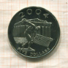 5 долларов. Либерия 2003г