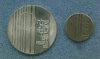 10 лир. Израиль (в комплекте со значком) 1971г