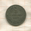 3 крейцера. Баден 1867г