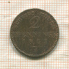 2 пфеннинга. Пруссия 1863г