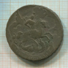 2 копейки. Перечекан с "облачной" копейки 1756 г. 1757г