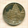 Монетовидная медаль. Дом Лейбница в Ганновере. Германия. Вес 24.8 гр