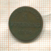 1 пфеннинг. Бавария 1865г